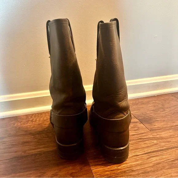 Frye Harness 12r Moto boots in brown - Picture 13 of 13